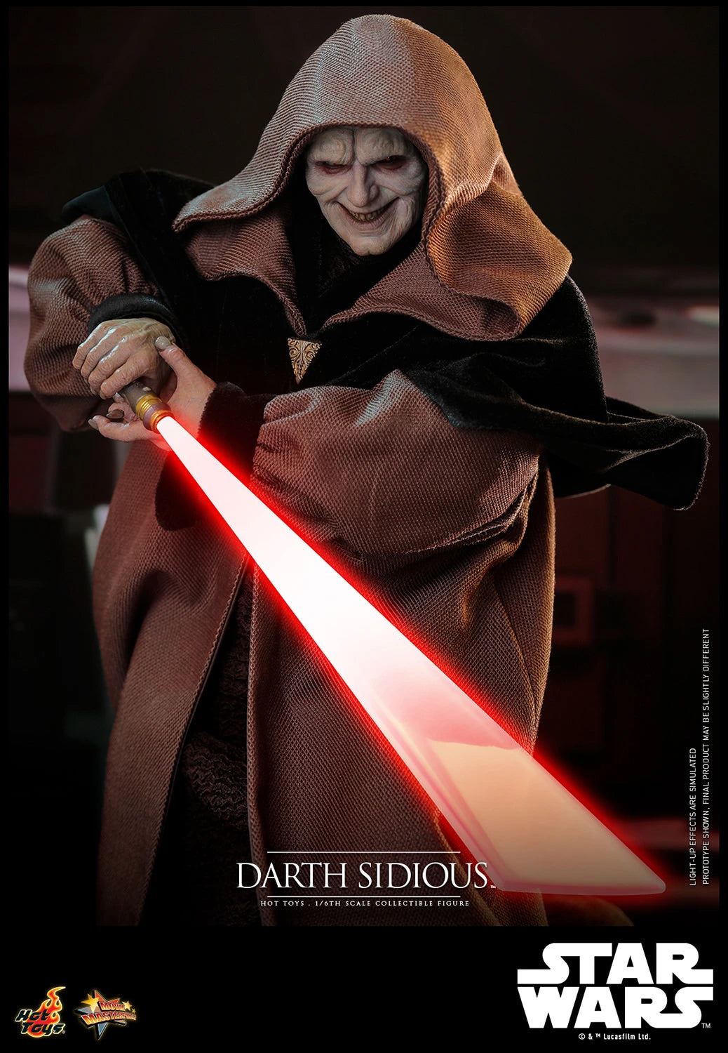 Hot Toys Star Wars Revenge of the Sith Darth Sidious 1/6th Scale Figure