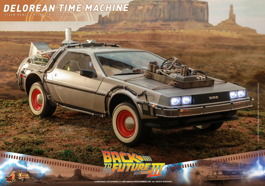 Hot Toys Back To The Future Part III DeLorean Time Machine 1/6th Scale Vehicle