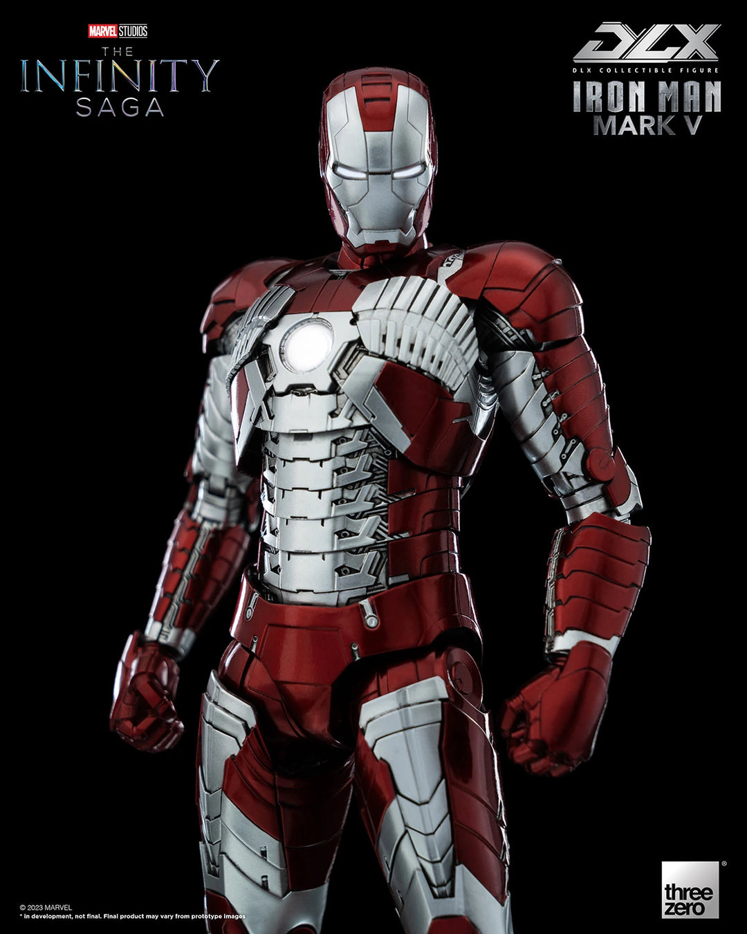 Avengers The Infinity Saga Threezero DLX Iron Man Mark V 1/12 Scale Figure