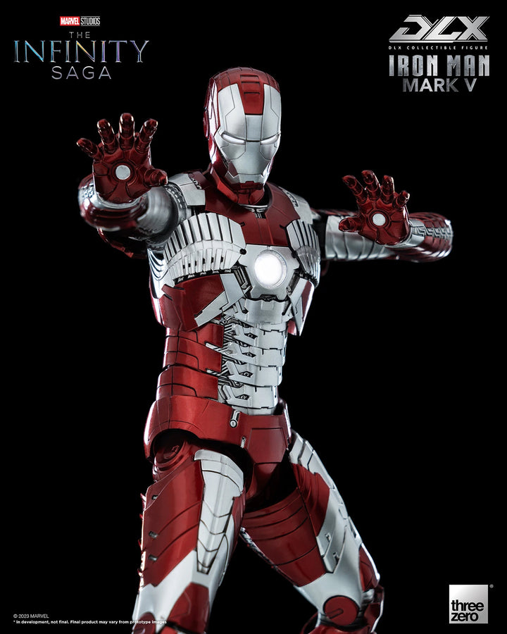 Avengers The Infinity Saga Threezero DLX Iron Man Mark V 1/12 Scale Figure