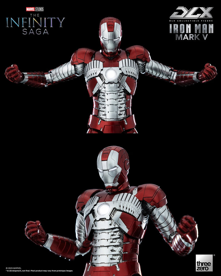 Avengers The Infinity Saga Threezero DLX Iron Man Mark V 1/12 Scale Figure
