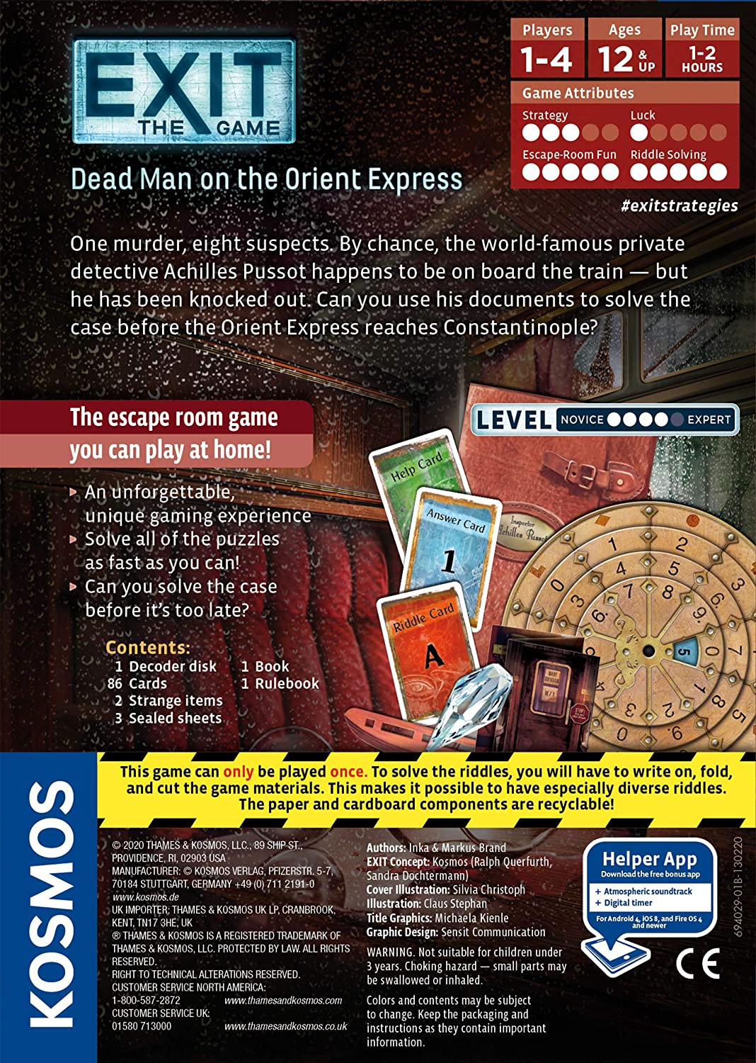 EXIT: The Dead Man on the Orient Express Board Game