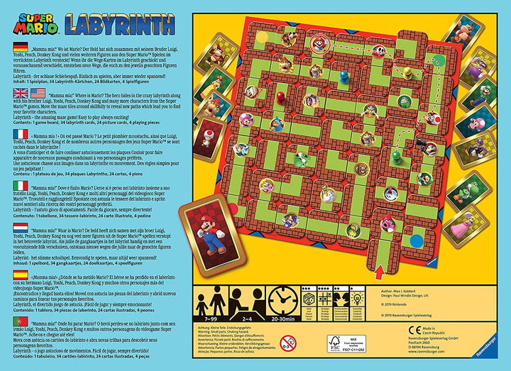 Super Mario Labyrinth Board Game