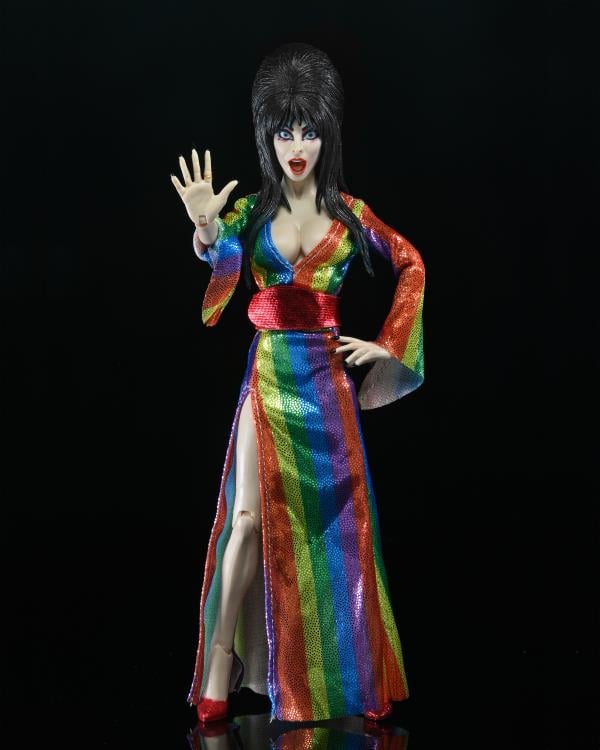 NECA Elvira Mistress of the Dark Elvira (Over the Rainbow Version) 8" Action Figure