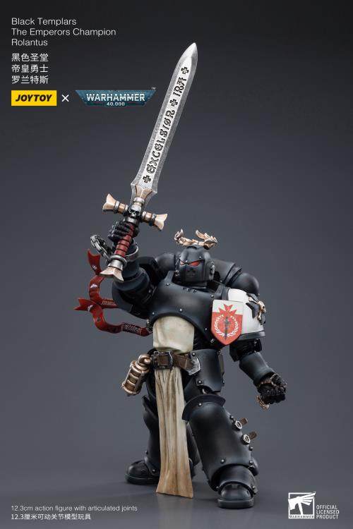 Warhammer 40K Black Templars The Emperor's Champion Rolantus 1/18 Scale Figure