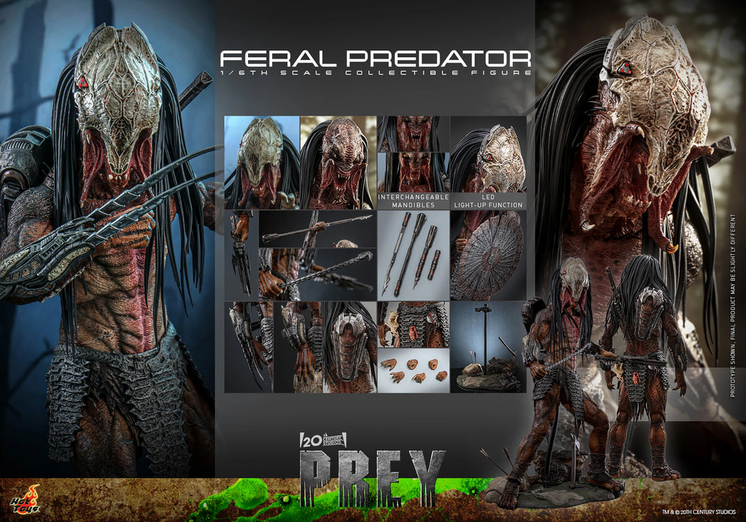 Hot Toys Prey Feral Predator 1/6th Scale Figure