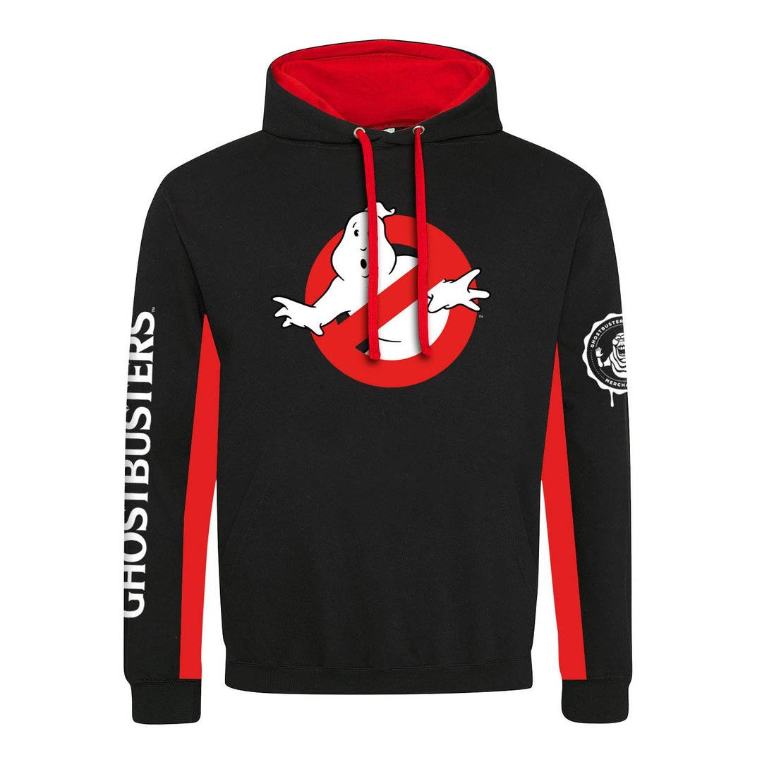 Ghostbusters Logo Premium Contrast Pullover Hooded Sweatshirt