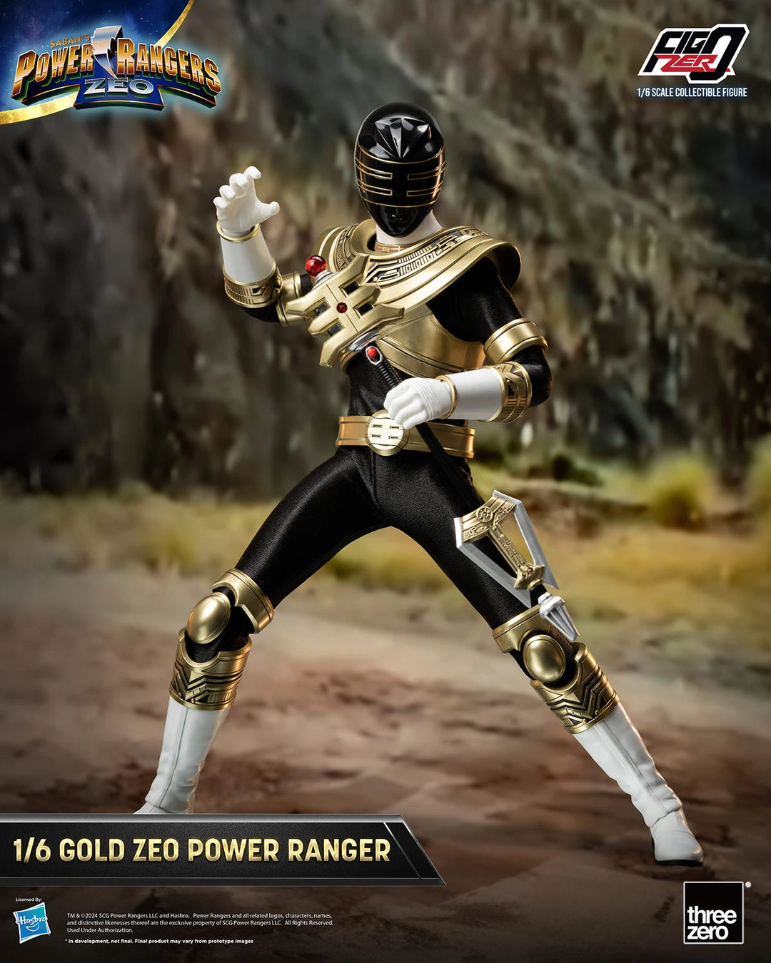 Power Rangers Zeo Threezero FigZero Gold Zeo Ranger 1/6 Scale Figure