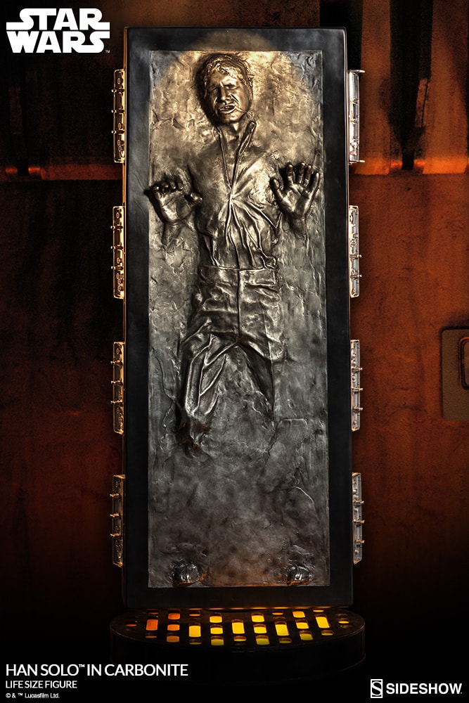 Sideshow Star Wars Life-Size Statue Han Solo in Carbonite