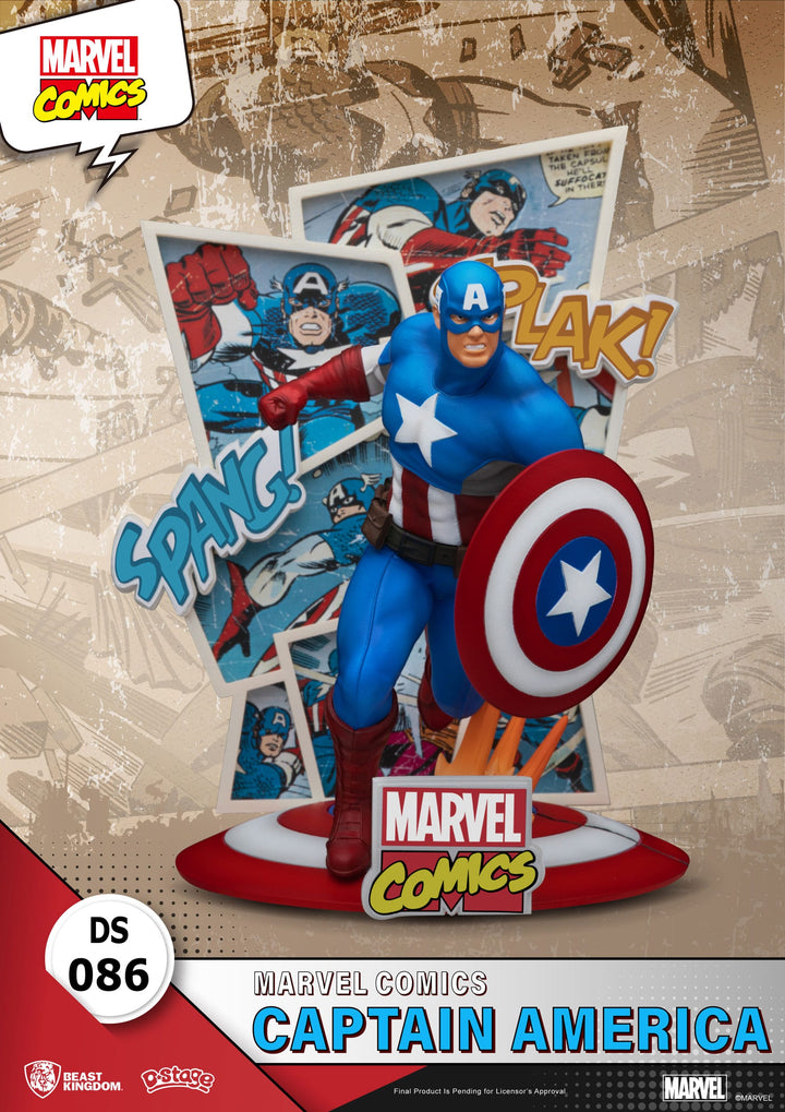 Marvel Comics Captain America Diorama Figure