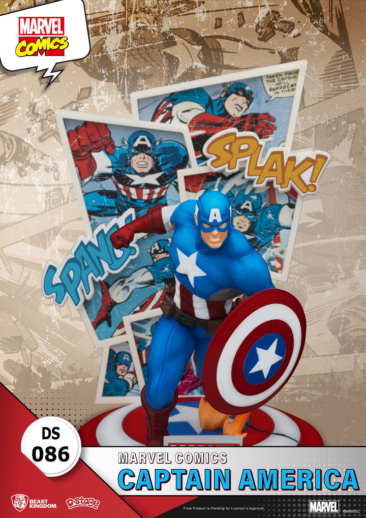 Marvel Comics Captain America Diorama Figure
