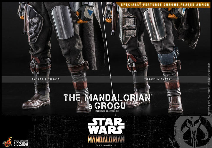 Hot Toys Star Wars The Mandalorian The Mandalorian and Grogu Deluxe 1/6 Scale Figures