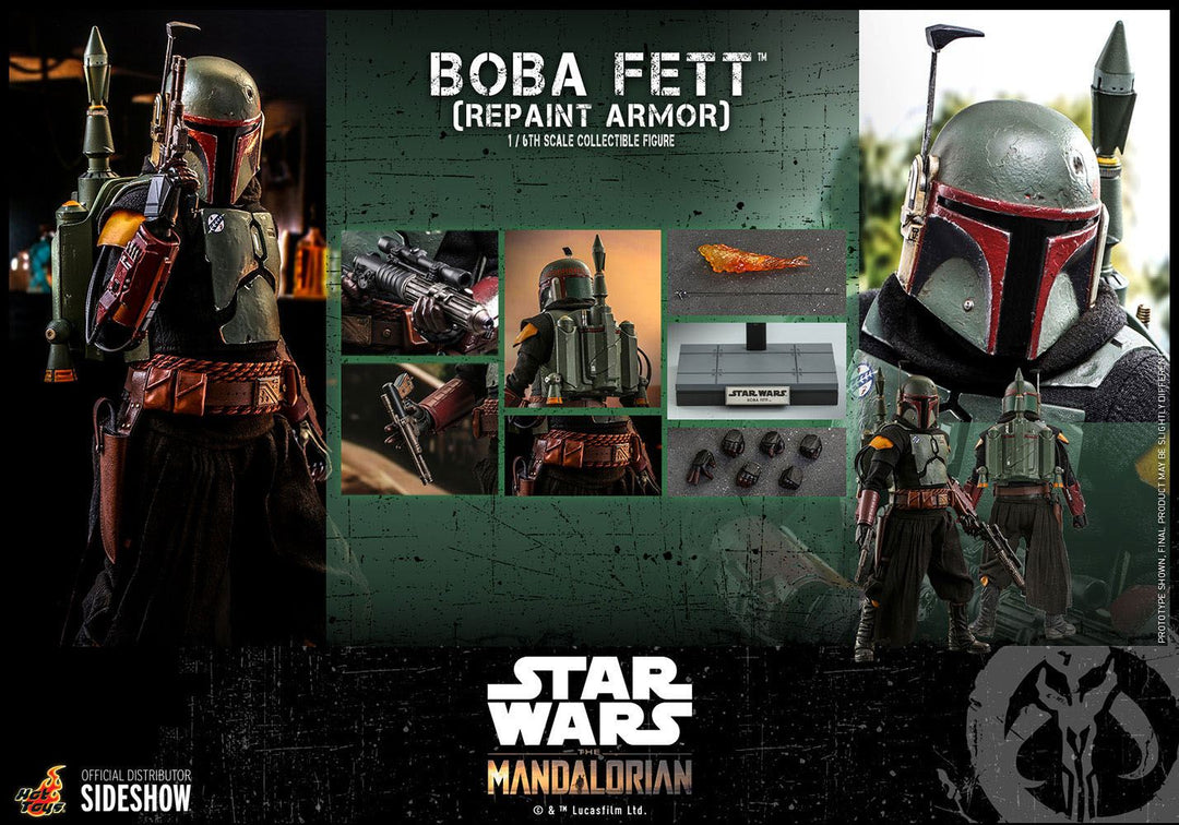 Hot Toys The Mandalorian Boba Fett (Repaint Armor) 1/6th Scale Figure