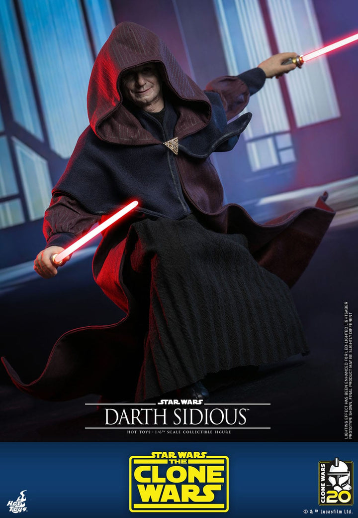 Hot Toys Star Wars The Clone Wars Darth Sidious 1/6th Scale Figure