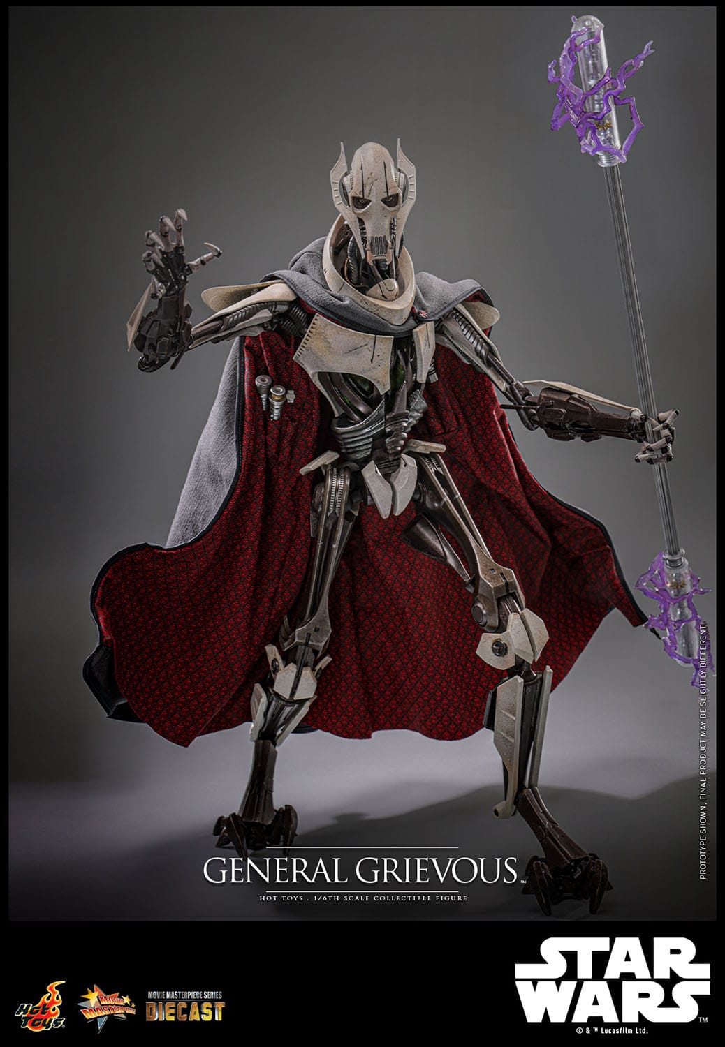 Hot Toys Star Wars Revenge of the Sith General Grievous 1/6th Scale Figure