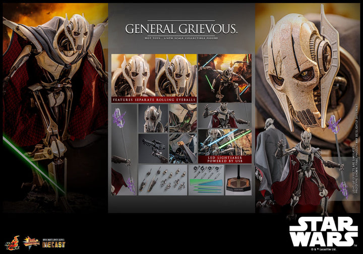 Hot Toys Star Wars Revenge of the Sith General Grievous 1/6th Scale Figure