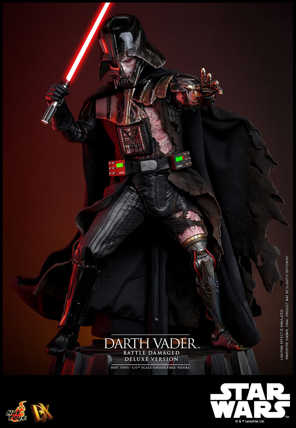 Hot Toys Star Wars Darth Vader (Battle Damaged) Deluxe 1/6th Scale Figure