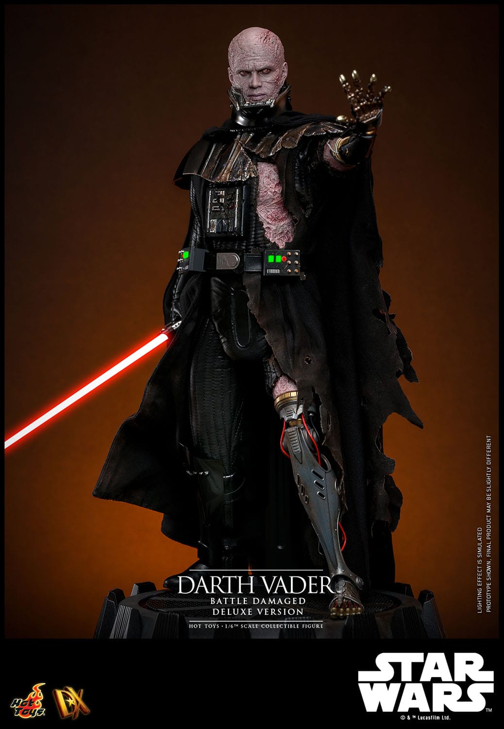 Hot Toys Star Wars Darth Vader (Battle Damaged) Deluxe 1/6th Scale Figure