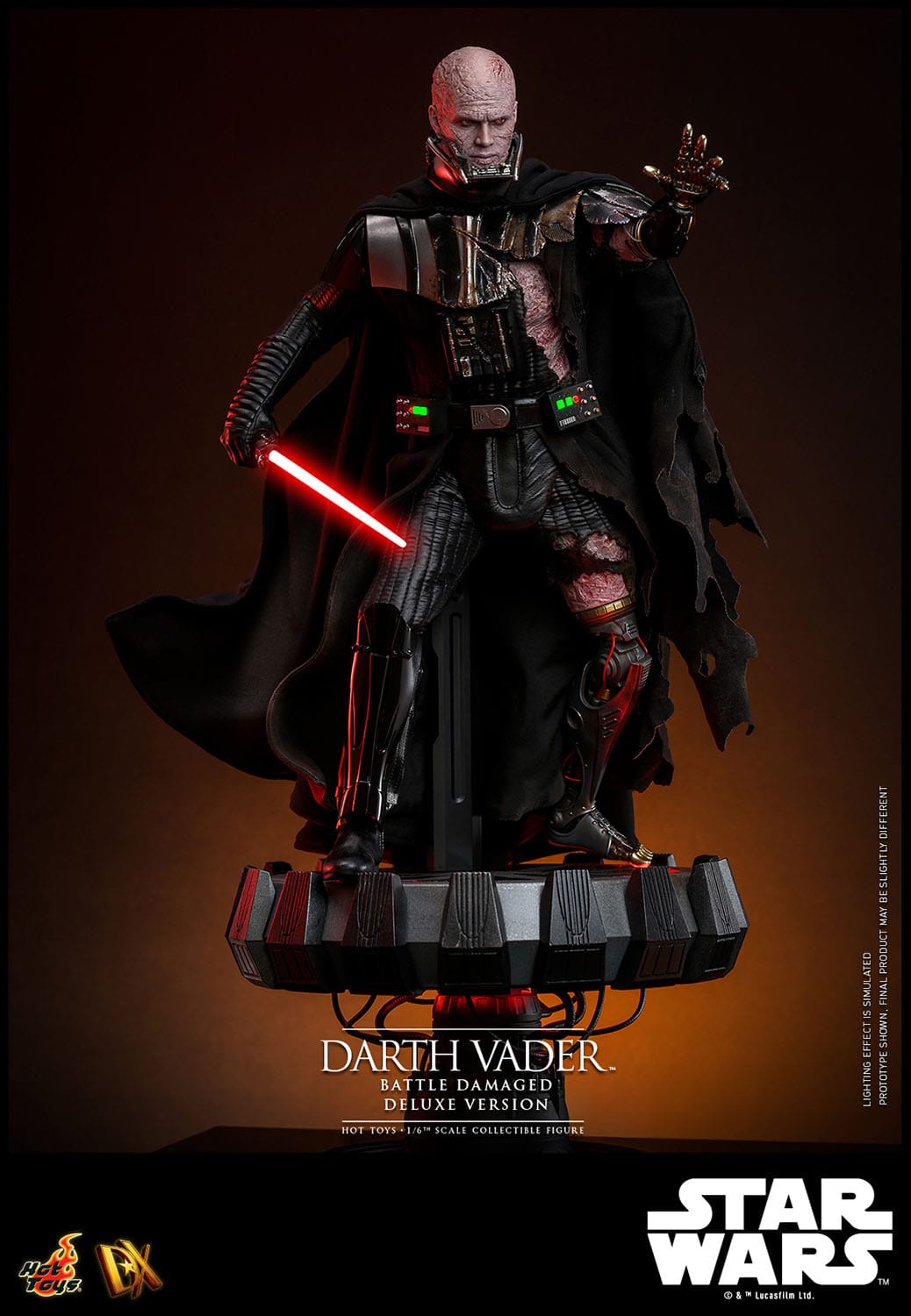 Hot Toys Star Wars Darth Vader (Battle Damaged) Deluxe 1/6th Scale Figure