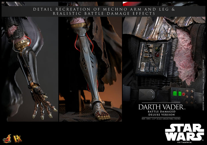 Hot Toys Star Wars Darth Vader (Battle Damaged) Deluxe 1/6th Scale Figure