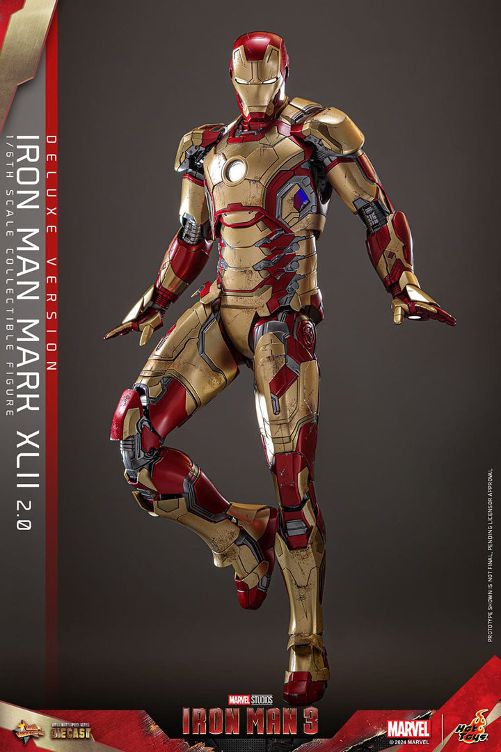 Hot Toys Iron Man 3 Iron Man Mark XLII (2.0) Deluxe 1/6th Scale Figure