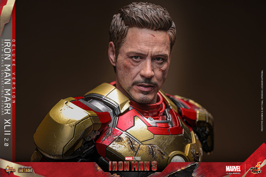 Hot Toys Iron Man 3 Iron Man Mark XLII (2.0) Deluxe 1/6th Scale Figure