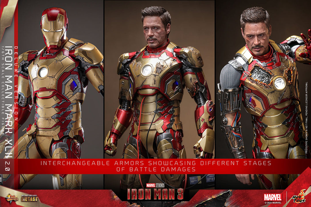 Hot Toys Iron Man 3 Iron Man Mark XLII (2.0) Deluxe 1/6th Scale Figure