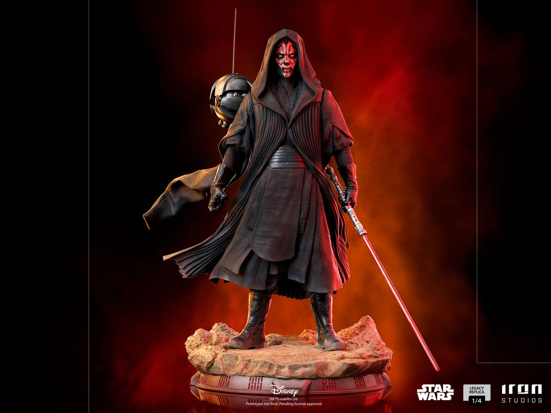 Iron Studios 1/4 Legacy Art Scale Statue Star Wars Episode I The Phantom Menace Darth Maul Figure