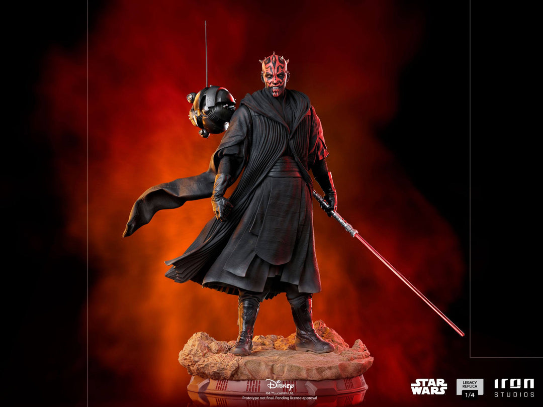Iron Studios 1/4 Legacy Art Scale Statue Star Wars Episode I The Phantom Menace Darth Maul Figure