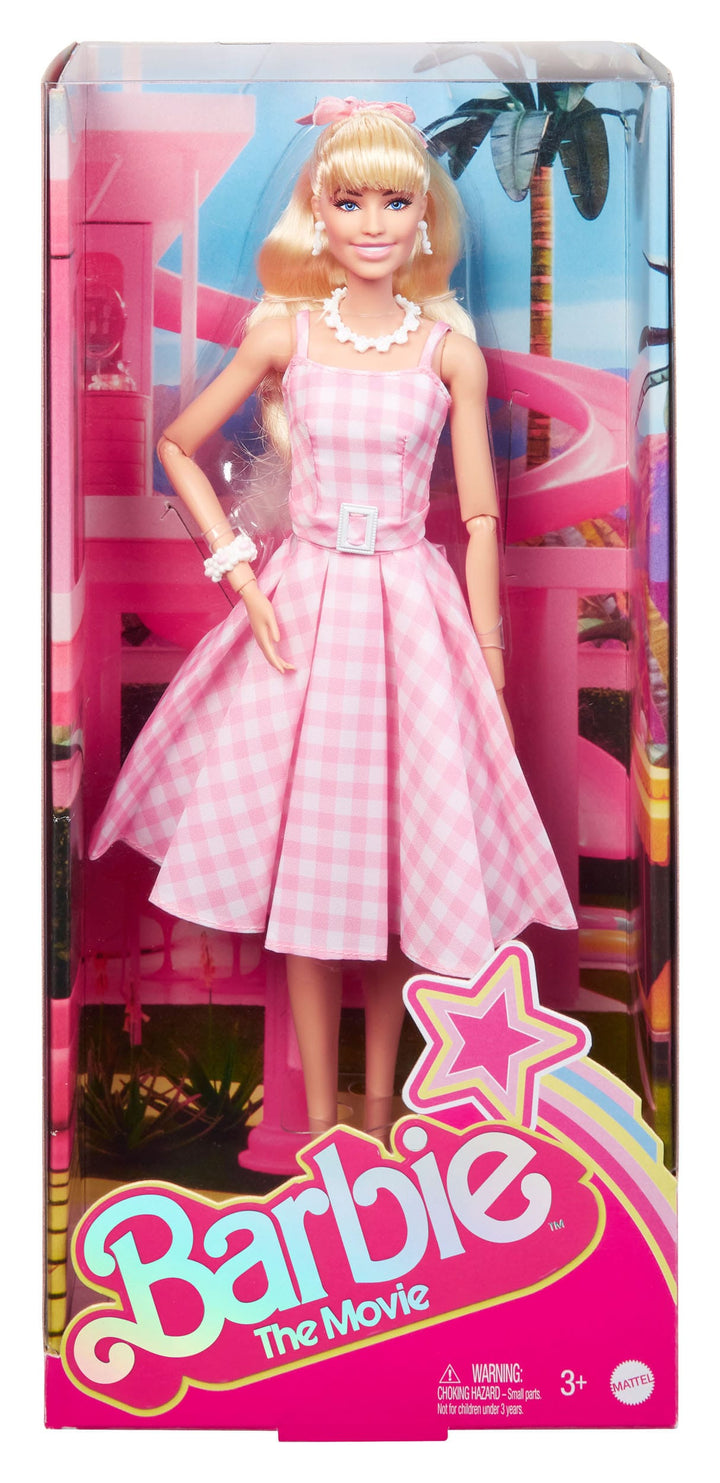 Barbie The Movie Margot Robbie As Barbie In Pink Gingham Dress