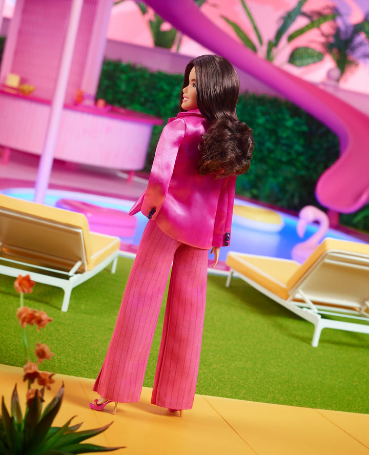 Barbie The Movie Gloria Doll Wearing Pink Power Pantsuit