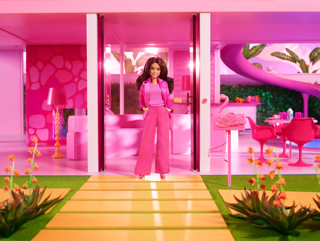 Barbie The Movie Gloria Doll Wearing Pink Power Pantsuit