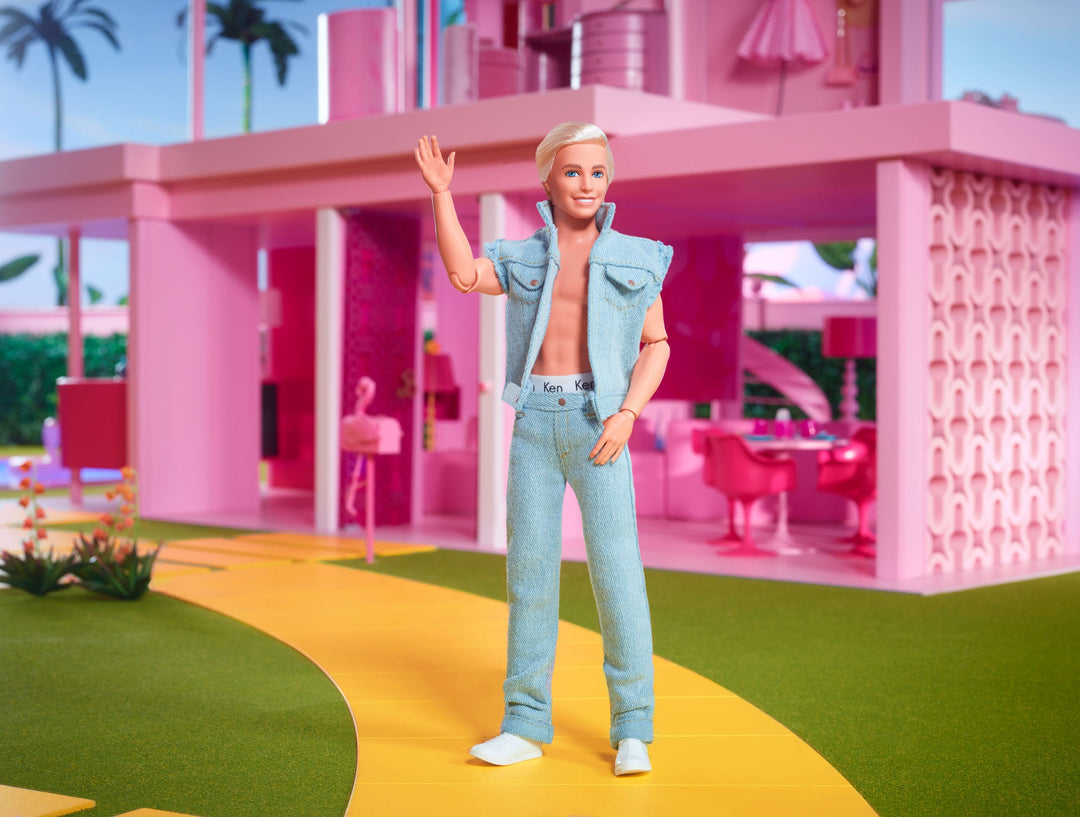 Barbie The Movie Ken Doll Wearing Denim Matching Set
