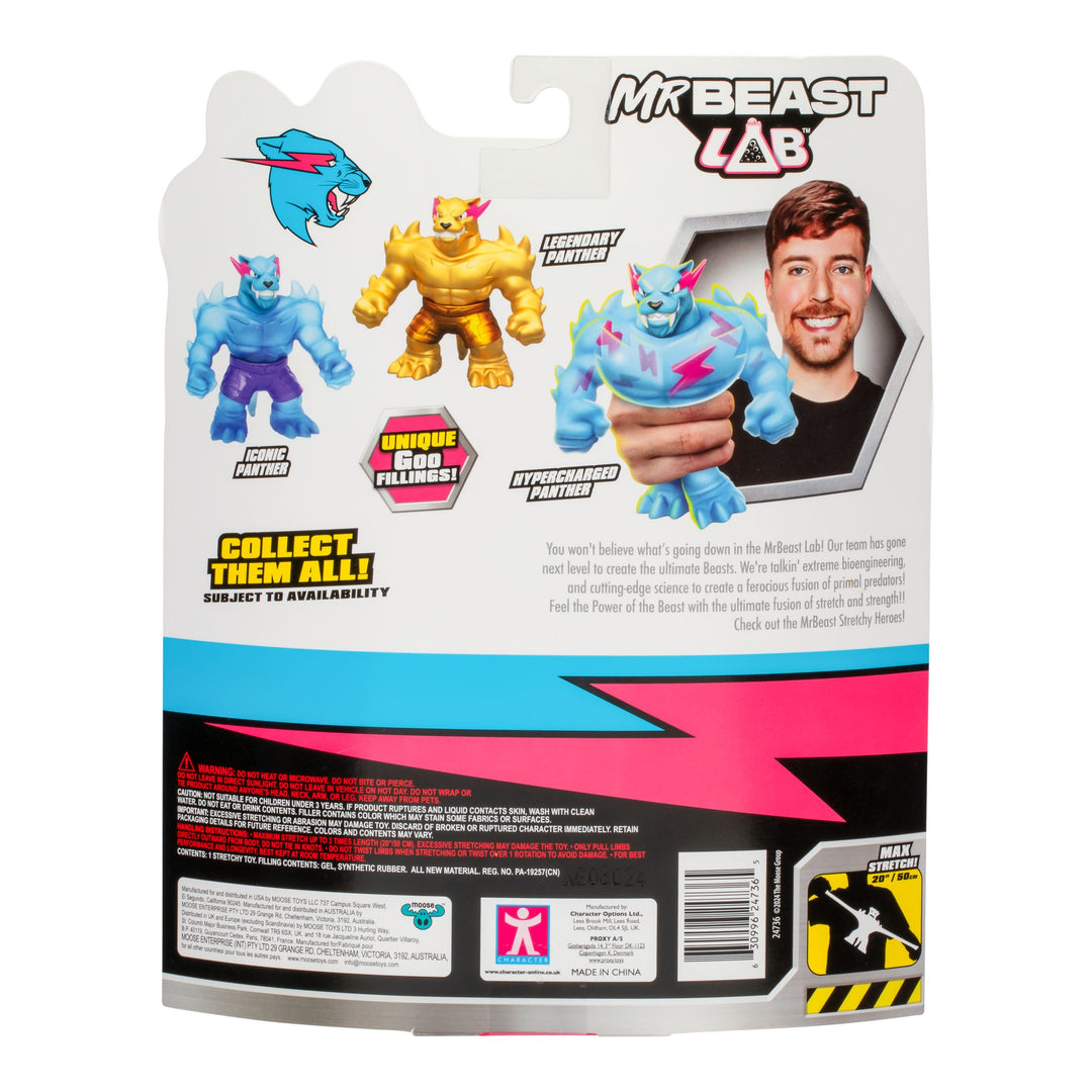 MrBeast Lab Stretchy Figure by Heroes of Goo Jit Zu Hypercharged Panther