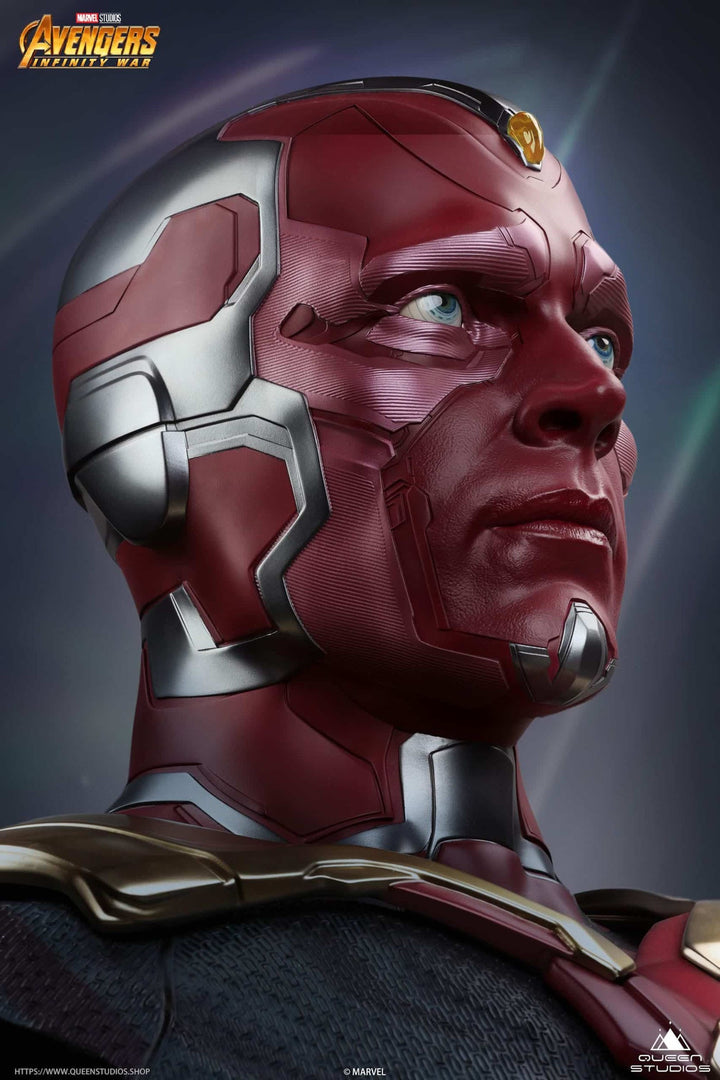 Queen Studios Marvel Avengers Life Size Vision Bust