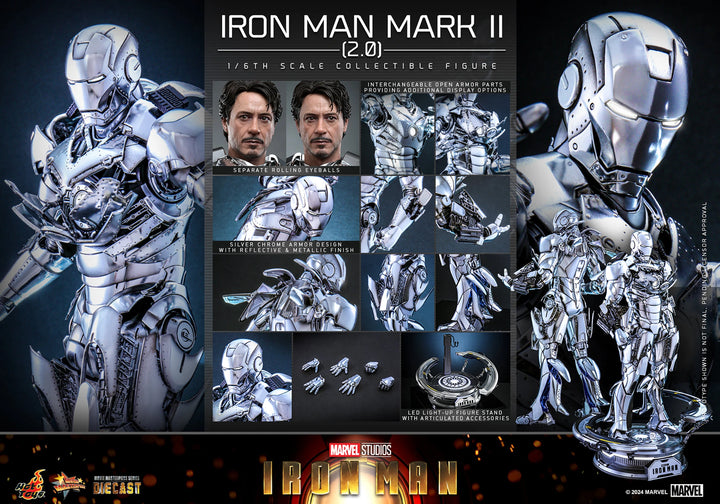 Hot Toys Iron Man Mark II (2.0) 1/6th Scale Figure