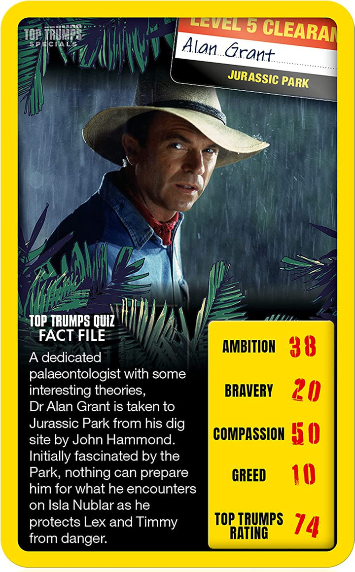 Top Trumps Specials Jurassic Park