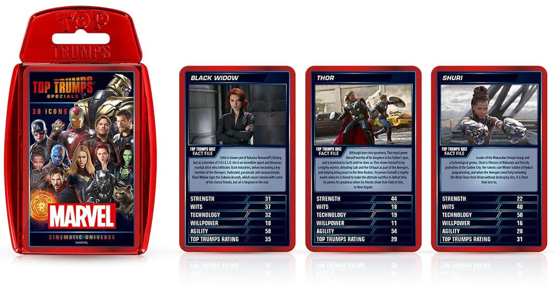 Top Trumps Specials Marvel Cinematic Card Game