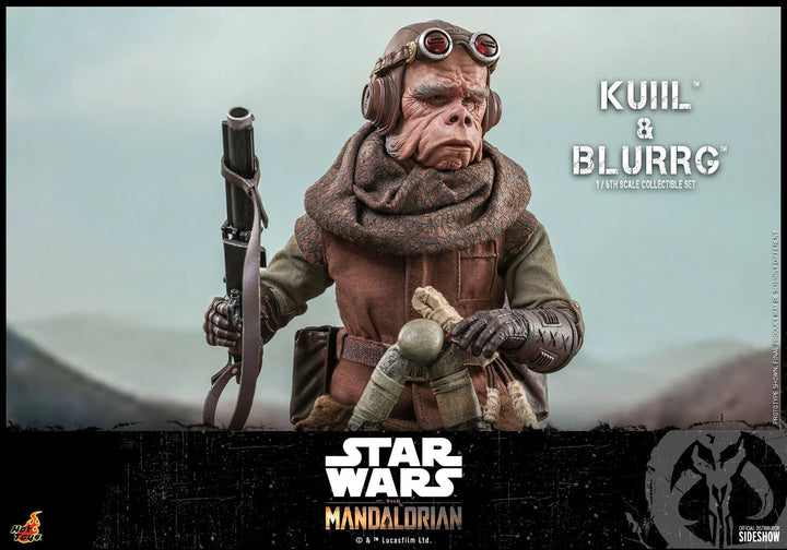 Hot Toys Star Wars The Mandalorian Kuiil & Blurrg 1/6 Scale Figure Set