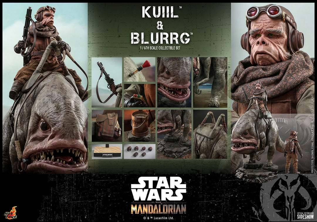 Hot Toys Star Wars The Mandalorian Kuiil & Blurrg 1/6 Scale Figure Set