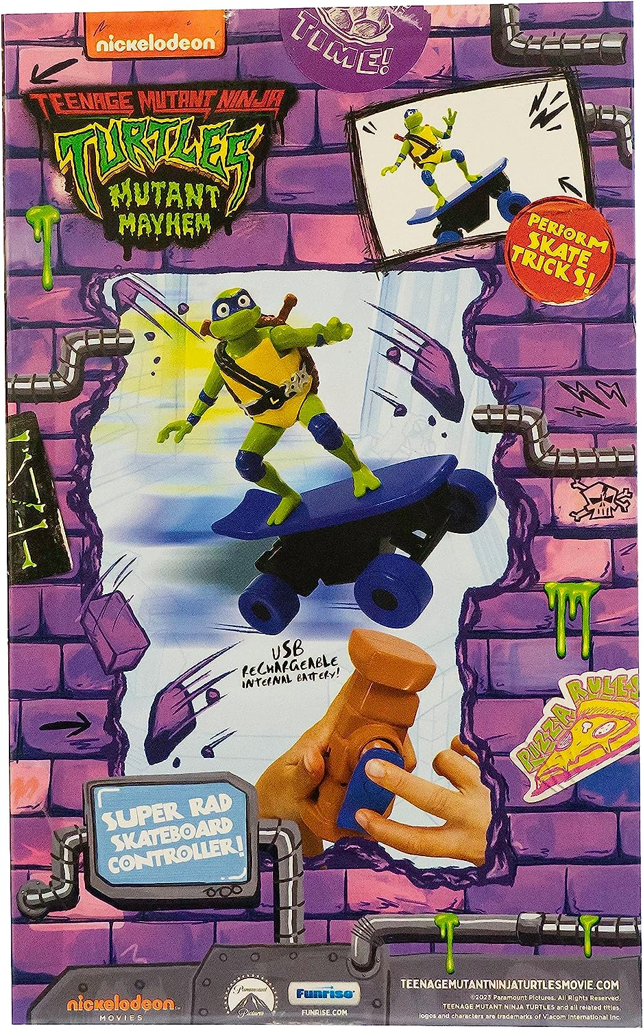 Teenage Mutant Ninja Turtles Mutant Mayhem Half Pipe RC Leonardo Figure