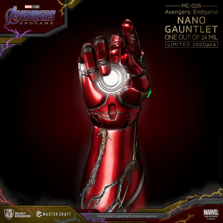 Beast Kingdom Avengers Endgame Master Craft Nano Gauntlet Limited Edition 1/1 Scale Statue