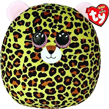 Ty SquishaBoo 10" Livvie Leopard Plush