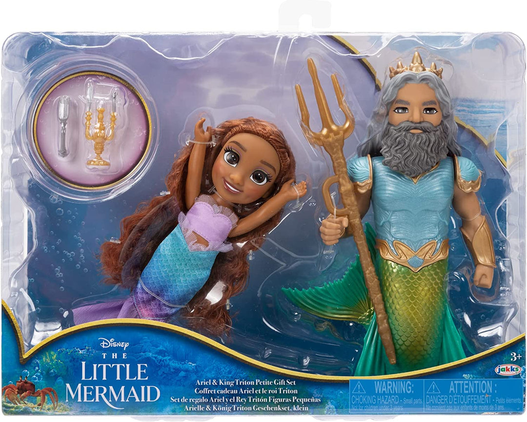 The Little Mermaid  - 6" Petite Ariel And Triton Set