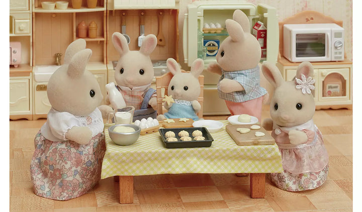 Sylvanian Families Milk Rabbit Family