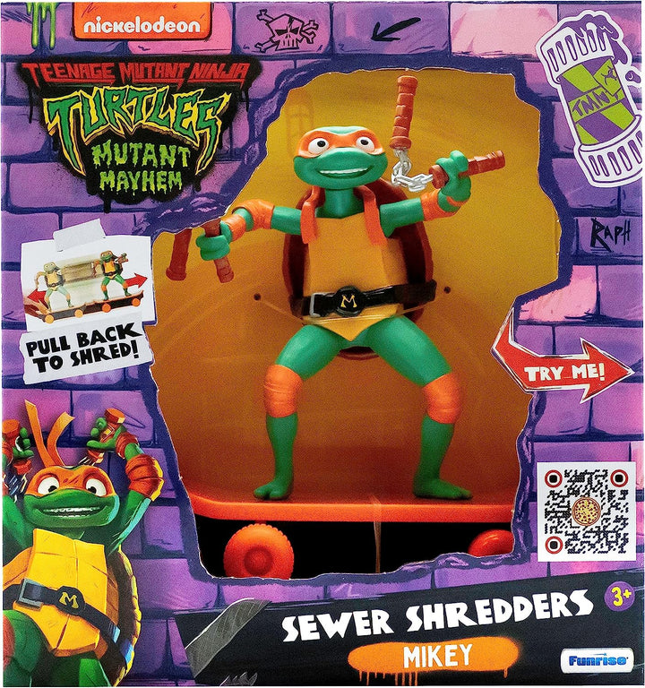 Teenage Mutant Ninja Turtles Mutant Mayhem Sewer Shredders Michelangelo Action Figure