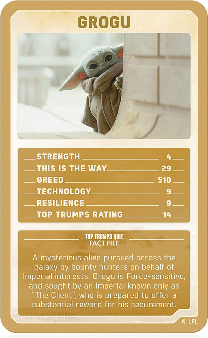 Top Trumps Limited Edition Mandalorian Card Game