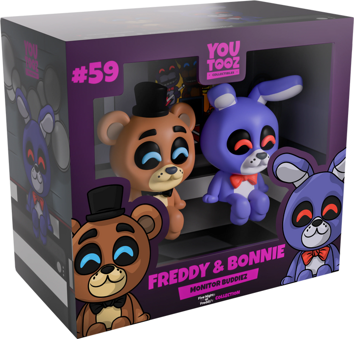 Youtooz Five Nights at Freddy's Freddy & Bonnie Monitor Buddiez Figures