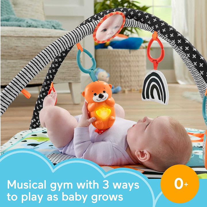 Fisher Price 3-in-1 Music, Glow and Grow Gym Activity Play Mat