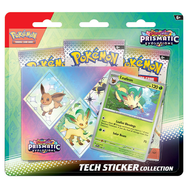 Pokémon TCG: Scarlet & Violet-Prismatic Evolutions Tech Sticker Collection - Leafeon